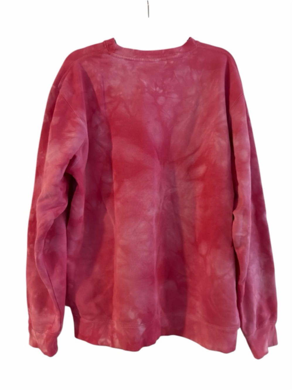 Disney Small Shop Valentine’s Day Mickey & Minnie Heart Balloon Tie-Dye Crewneck - Picture 7 of 7
